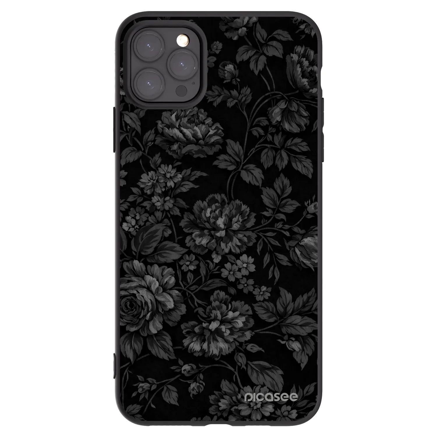 Picasee fekete szilikon tok az alábbi mobiltelefonokra Apple iPhone 11 Pro Max - Dark Romance