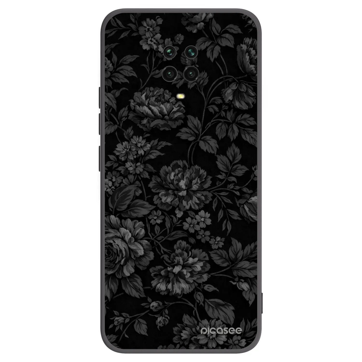 Picasee fekete szilikon tok az alábbi mobiltelefonokra Xiaomi Redmi Note 9 Pro - Dark Romance
