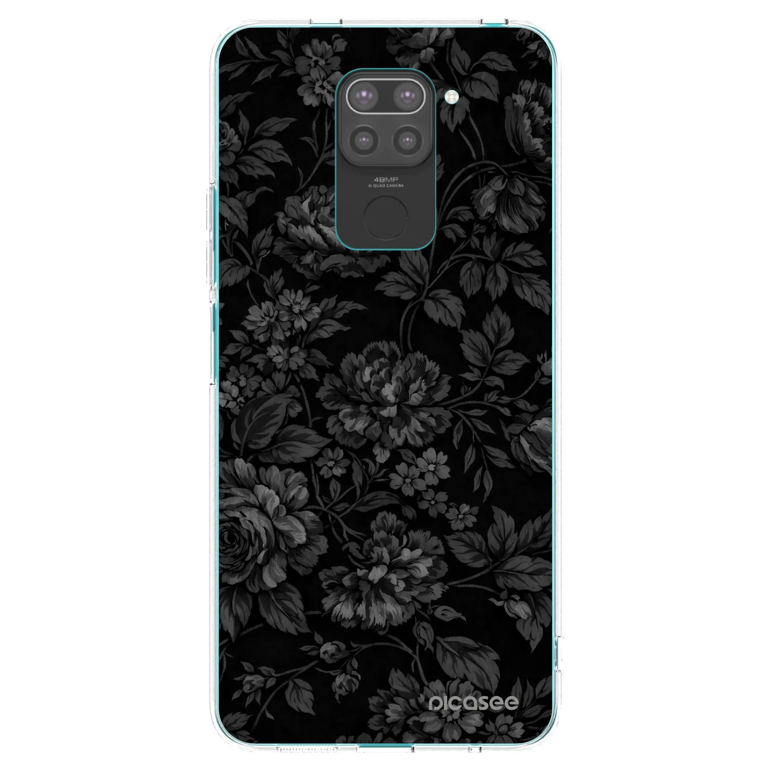 Picasee fekete szilikon tok az alábbi mobiltelefonokra Xiaomi Redmi Note 9 - Dark Romance