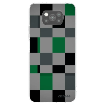 Picasee fekete szilikon tok az alábbi mobiltelefonokra Xiaomi Poco X3 - Block Grid