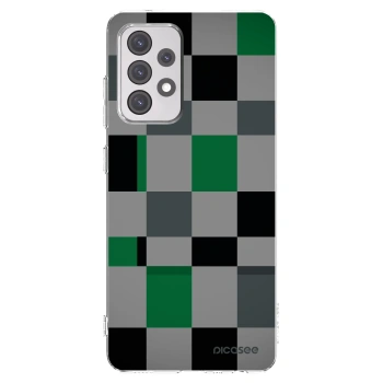 Picasee átlátszó szilikon tok az alábbi mobiltelefonokra Samsung Galaxy A52 5G A525F - Block Grid