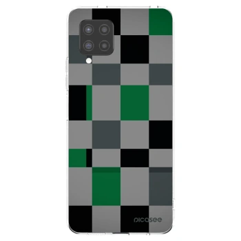 Picasee átlátszó szilikon tok az alábbi mobiltelefonokra Samsung Galaxy A42 A426B - Block Grid