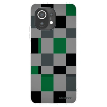Picasee átlátszó szilikon tok az alábbi mobiltelefonokra Xiaomi Mi 11 - Block Grid