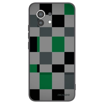 Picasee fekete szilikon tok az alábbi mobiltelefonokra Xiaomi Mi 11 - Block Grid