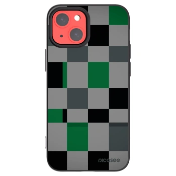 Picasee fekete szilikon tok az alábbi mobiltelefonokra Apple iPhone 13 mini - Block Grid