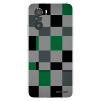 Picasee átlátszó szilikon tok az alábbi mobiltelefonokra Xiaomi Poco F3 - Block Grid