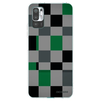 Picasee átlátszó szilikon tok az alábbi mobiltelefonokra Xiaomi Redmi Note 10 5G - Block Grid