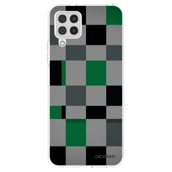 Picasee átlátszó szilikon tok az alábbi mobiltelefonokra Samsung Galaxy A22 A225F 4G - Block Grid