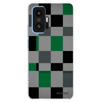 Picasee átlátszó szilikon tok az alábbi mobiltelefonokra Xiaomi 11T Pro - Block Grid