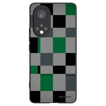 Picasee fekete szilikon tok az alábbi mobiltelefonokra Honor 50 5G - Block Grid