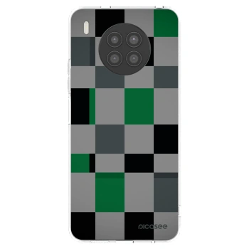 Picasee átlátszó szilikon tok az alábbi mobiltelefonokra Huawei Nova 8i - Block Grid