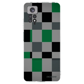 Picasee átlátszó szilikon tok az alábbi mobiltelefonokra Xiaomi Redmi Note 11S 4G - Block Grid