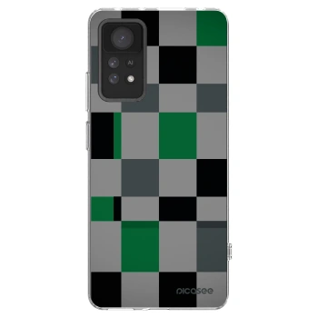 Picasee átlátszó szilikon tok az alábbi mobiltelefonokra Xiaomi Redmi Note 11 Pro - Block Grid