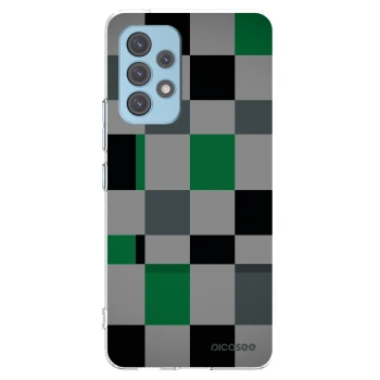 Picasee átlátszó szilikon tok az alábbi mobiltelefonokra Samsung Galaxy A53 5G A536 - Block Grid