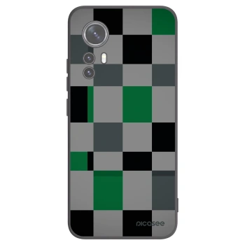 Picasee fekete szilikon tok az alábbi mobiltelefonokra Xiaomi 12 - Block Grid