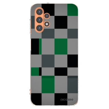 Picasee átlátszó szilikon tok az alábbi mobiltelefonokra Samsung Galaxy A13 4G A135 - Block Grid