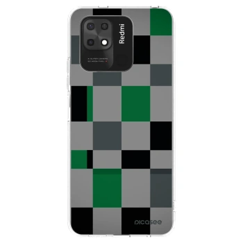 Picasee átlátszó szilikon tok az alábbi mobiltelefonokra Xiaomi Redmi 10C - Block Grid