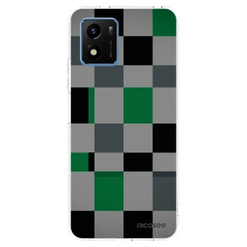 Picasee átlátszó szilikon tok az alábbi mobiltelefonokra Vivo Y01 - Block Grid