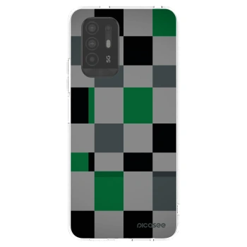 Picasee átlátszó szilikon tok az alábbi mobiltelefonokra OPPO A94 5G - Block Grid