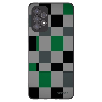 Picasee fekete szilikon tok az alábbi mobiltelefonokra Samsung Galaxy A73 5G - Block Grid