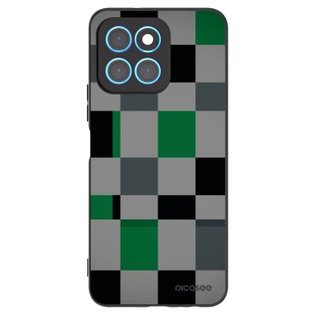 Picasee fekete szilikon tok az alábbi mobiltelefonokra Honor X8 5G - Block Grid