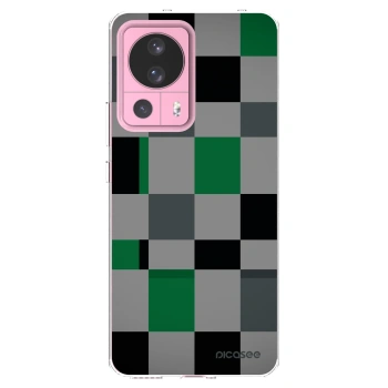 Picasee átlátszó szilikon tok az alábbi mobiltelefonokra Xiaomi 13 Lite - Block Grid