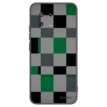 Picasee fekete szilikon tok az alábbi mobiltelefonokra Xiaomi 13 Pro - Block Grid