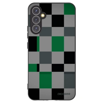 Picasee fekete szilikon tok az alábbi mobiltelefonokra Samsung Galaxy A34 5G A346B - Block Grid