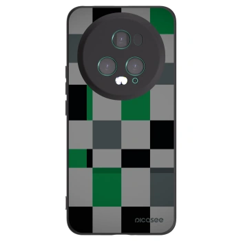 Picasee fekete szilikon tok az alábbi mobiltelefonokra Honor Magic5 Pro - Block Grid