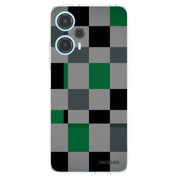 Picasee átlátszó szilikon tok az alábbi mobiltelefonokra Xiaomi Poco F5 - Block Grid