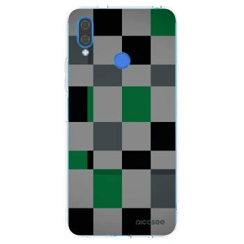 Picasee átlátszó szilikon tok az alábbi mobiltelefonokra Huawei Nova 3i - Block Grid