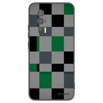 Picasee fekete szilikon tok az alábbi mobiltelefonokra Xiaomi Poco F5 Pro 5G - Block Grid