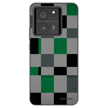 Picasee fekete szilikon tok az alábbi mobiltelefonokra Xiaomi 13T - Block Grid