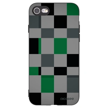Picasee fekete szilikon tok az alábbi mobiltelefonokra Apple iPhone 7 - Block Grid