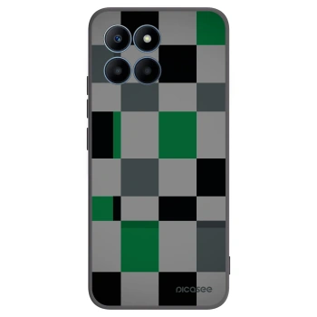 Picasee fekete szilikon tok az alábbi mobiltelefonokra Honor 70 Lite - Block Grid