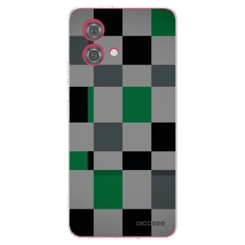 Picasee átlátszó szilikon tok az alábbi mobiltelefonokra Motorola Moto G84 5G - Block Grid