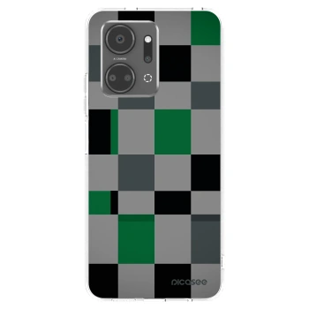Picasee átlátszó szilikon tok az alábbi mobiltelefonokra Honor X7a - Block Grid