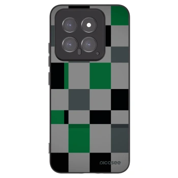 Picasee fekete szilikon tok az alábbi mobiltelefonokra Xiaomi 14 - Block Grid