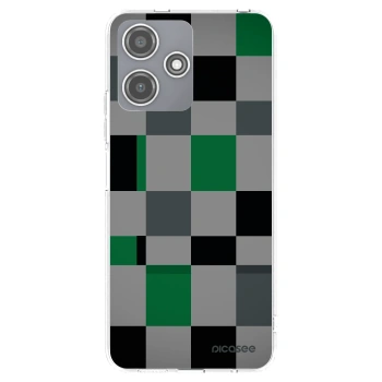 Picasee átlátszó szilikon tok az alábbi mobiltelefonokra Xiaomi Redmi 12 5G - Block Grid