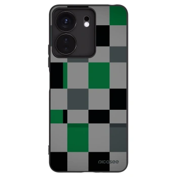 Picasee fekete szilikon tok az alábbi mobiltelefonokra Xiaomi Redmi 13C 4G - Block Grid