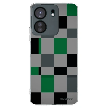 Picasee átlátszó szilikon tok az alábbi mobiltelefonokra Xiaomi Redmi 13C 4G - Block Grid