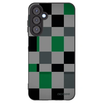 Picasee fekete szilikon tok az alábbi mobiltelefonokra Samsung Galaxy A25 A256B 5G - Block Grid