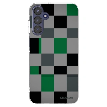 Picasee átlátszó szilikon tok az alábbi mobiltelefonokra Samsung Galaxy A15 A155F 4G - Block Grid