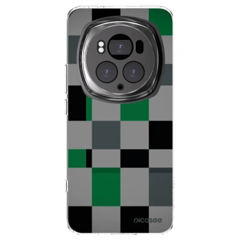 Picasee átlátszó szilikon tok az alábbi mobiltelefonokra Honor Magic6 Pro - Block Grid
