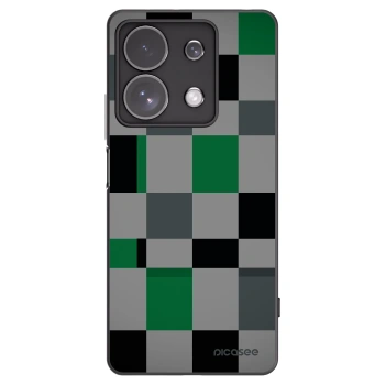 Picasee fekete szilikon tok az alábbi mobiltelefonokra Xiaomi Redmi Note 13 Pro 4G - Block Grid