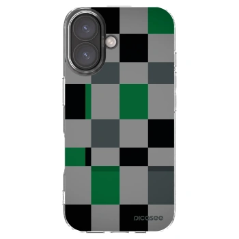 Picasee átlátszó szilikon tok az alábbi mobiltelefonokra Apple iPhone 16 - Block Grid