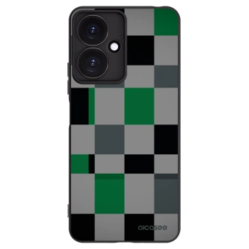 Picasee fekete szilikon tok az alábbi mobiltelefonokra Xiaomi Redmi 13C 5G - Block Grid