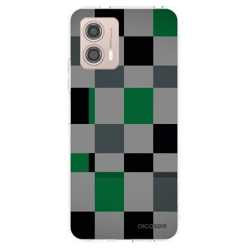 Picasee átlátszó szilikon tok az alábbi mobiltelefonokra Motorola Moto G53 5G - Block Grid