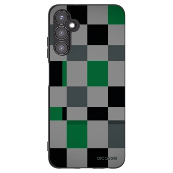 Picasee fekete szilikon tok az alábbi mobiltelefonokra Samsung Galaxy A05s A057G - Block Grid