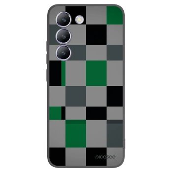 Picasee fekete szilikon tok az alábbi mobiltelefonokra Vivo V40 SE 5G - Block Grid